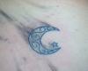 Tatuaje de Luna y estrella