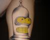 Tatuaje de Bender de Futurama