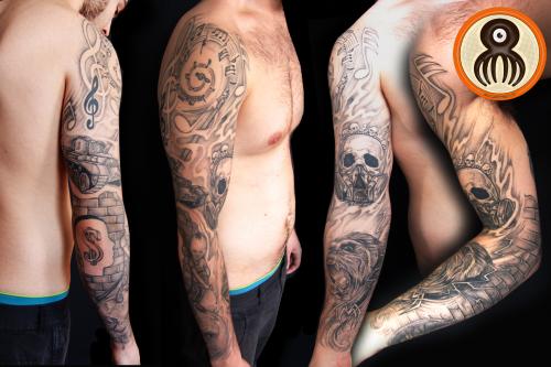 Skulls Sleeve tattoo