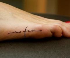 No fear tattoo