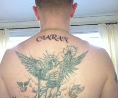 St Michael Angel and Prayer in Latin