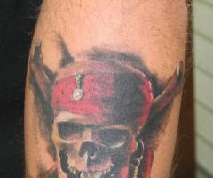 Pirate skull from pirates of the caribbean