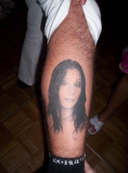 Cher Portrait tattoo