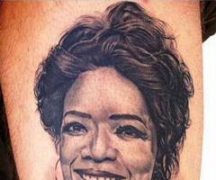 Oprah Portrait tattoo