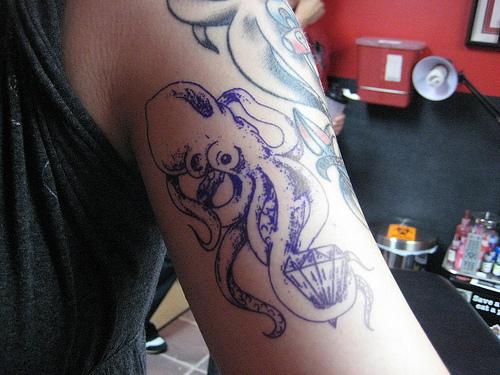 Octopus and diamond