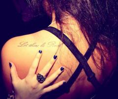 Let there be rock lyric tattoo