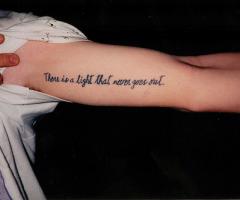 There is a light that never goes out