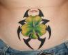 Tribal 4 leaf clover tattoo