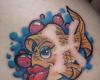 Sexy female fish tattoo