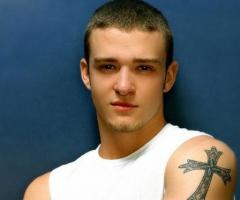 Justin Timberlake tattoo cross