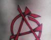 Anarchy symbol tattoo
