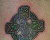 Cruz celta con St Christopher