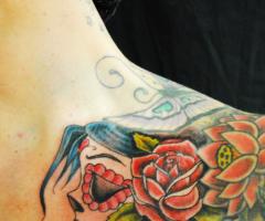 Gypsy Sugar Skull tattoo