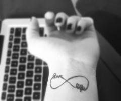 Infinity tattoo life love like