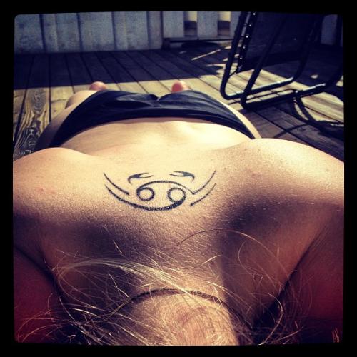 Zodiac cancer tattoo