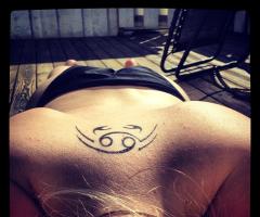 Zodiac cancer tattoo