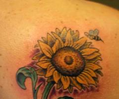 Image of Sunflower tattoo