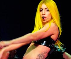Lady Gaga thigh tattoo