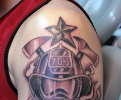 Tatuaje de Bombero