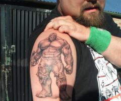 The Incredible Hulk tattoo