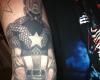 Captain America movie tattoo