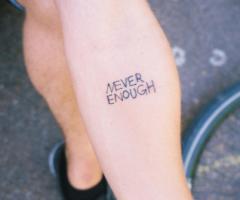 Never enough