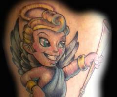 Little Angel Cartoon Tattoo