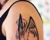 Outline Angel Tattoo