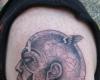 Tattoo de la cabeza de Capitán América