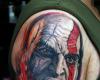 Kratos face Tattoo