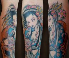 Geisha tattoos for men and women