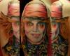 Tattoo de Johnny Depp como El Sombrerero