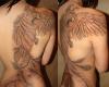 Phoenix black and gray tattoo