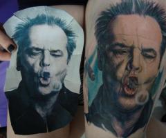 Jack Nicholson tattoo
