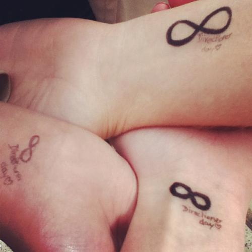 Directioners day infinity tattoos