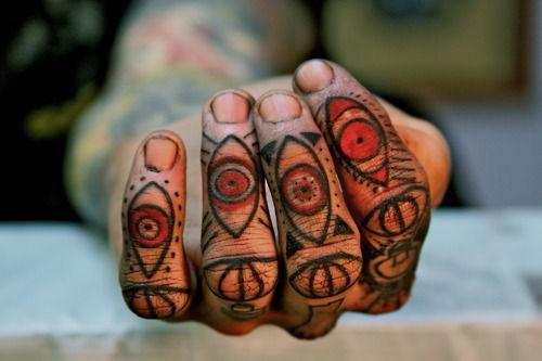 Fingers tattoo design