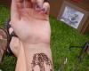 Tree peace tattoo design