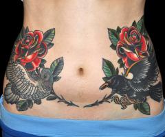 Aves y rosas