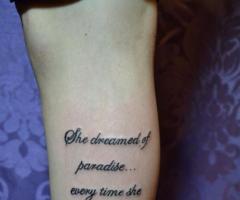 She dreamed of paradise everytime she closed her eyes