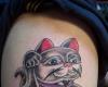 Tatuagem Gato da Sorte Maneki Neko