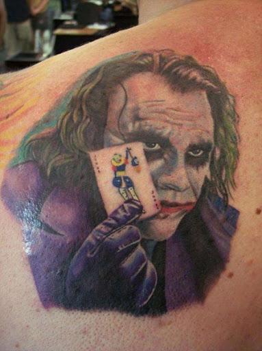 Coringa DC Comics tatuagem