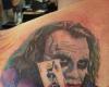Coringa DC Comics tatuagem