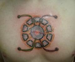 Tatuagens herois homem de ferro
