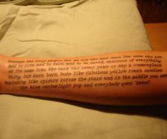 On the Road Jack Kerouac tattoo