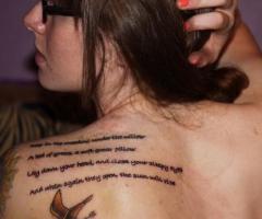 The Hunger Games literary tattoo