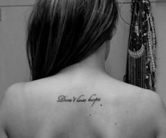 Dont't lose hope