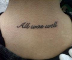 All was well