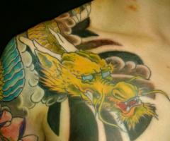 Chinese dragon tattoo