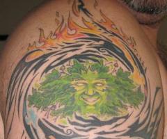 Earth Wind Fire Water tattoo