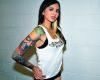 Tattoo del Joker en brazo de una chica